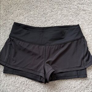 Lululemon Sleek Black Women's Athletic Shorts